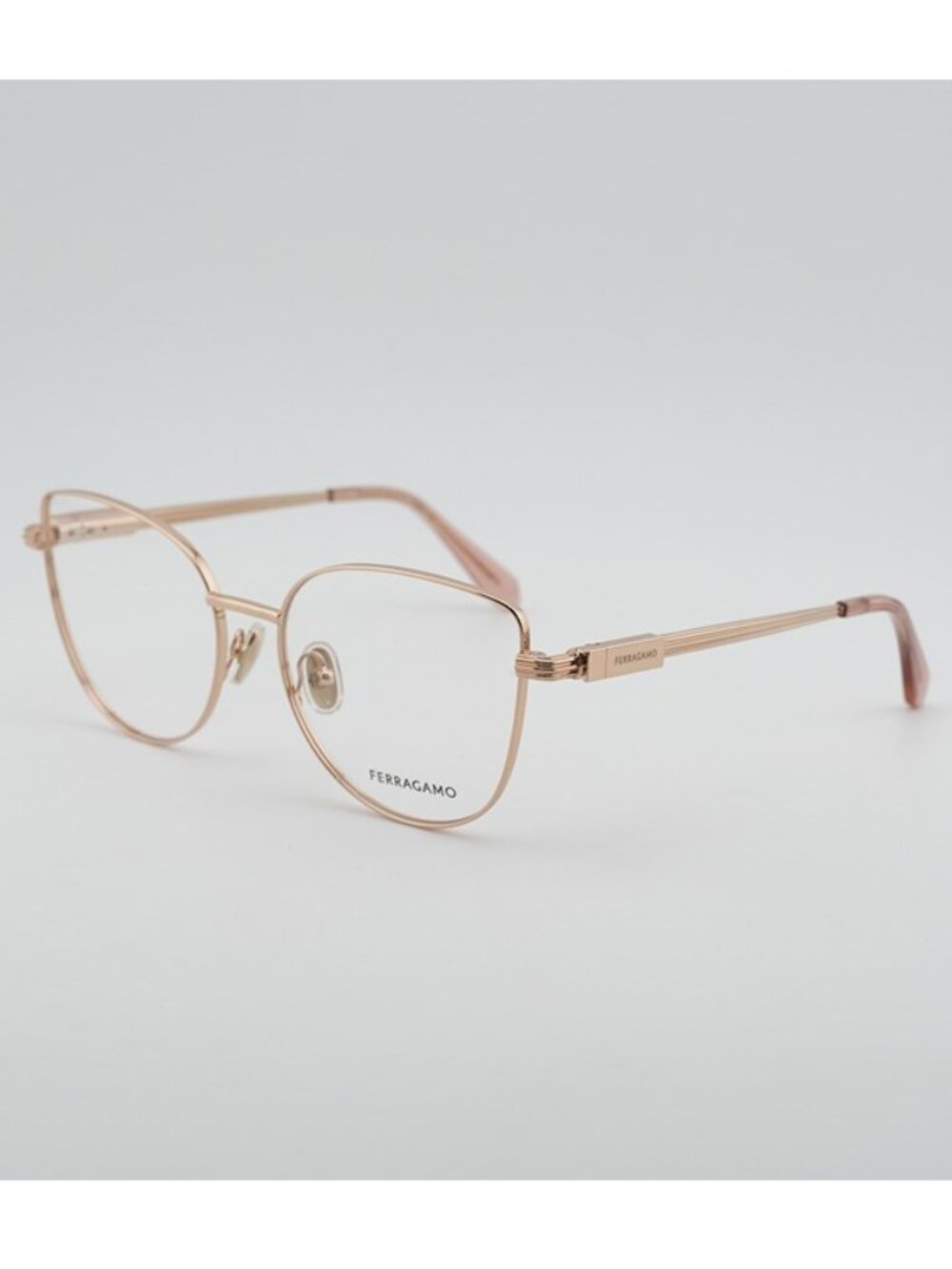 Salvatore Ferragamo SF2240 770 Eyeglasses Rose Gold 56mm Cat Eye Frame